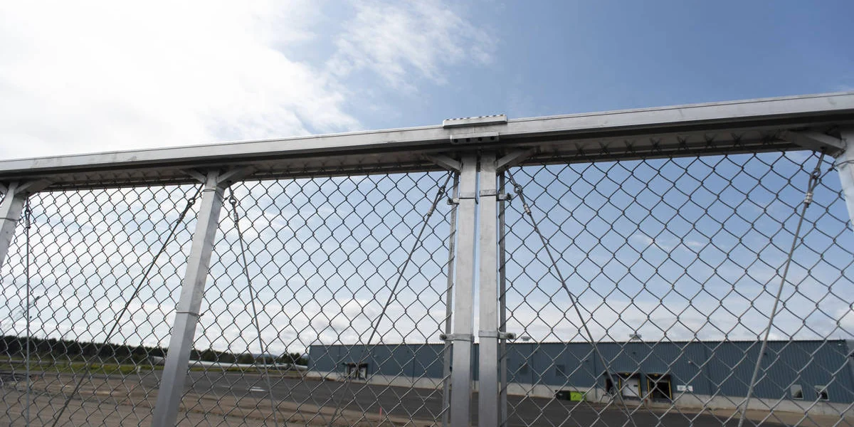 Chain Link Fence product detail photo showing the actual product and application