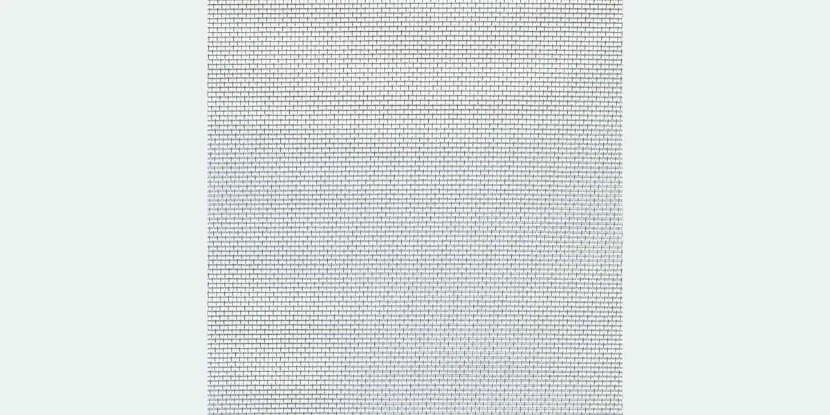 HD square-hole aluminum alloy screen fitted to a window
