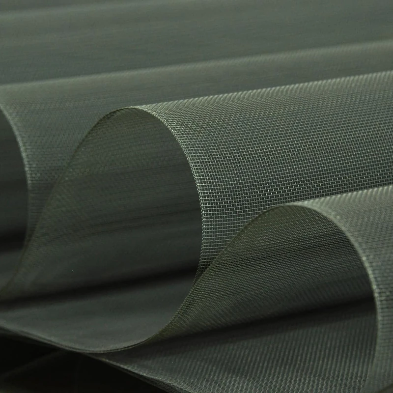 Black high-definition square-hole aluminum alloy screen roll