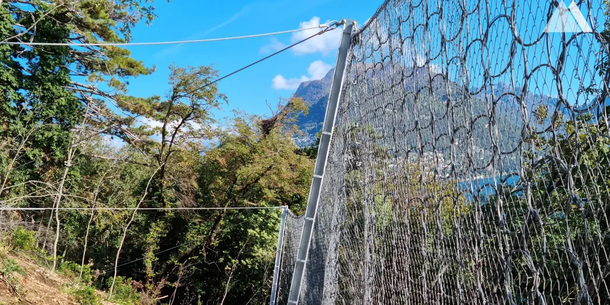 Passive Slope Protection Net product detail photo showing the actual product and application